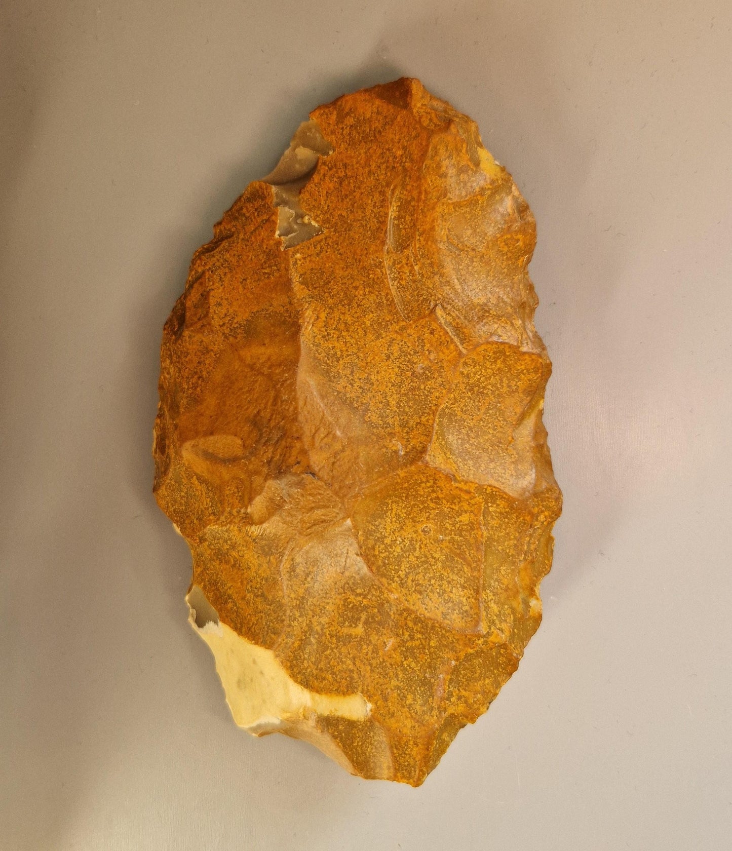 Large Lower Palaeolithic Acheulean Flint Handaxe / Biface. From Saint-Même-les-Carrières, Charente- France. Stoneage