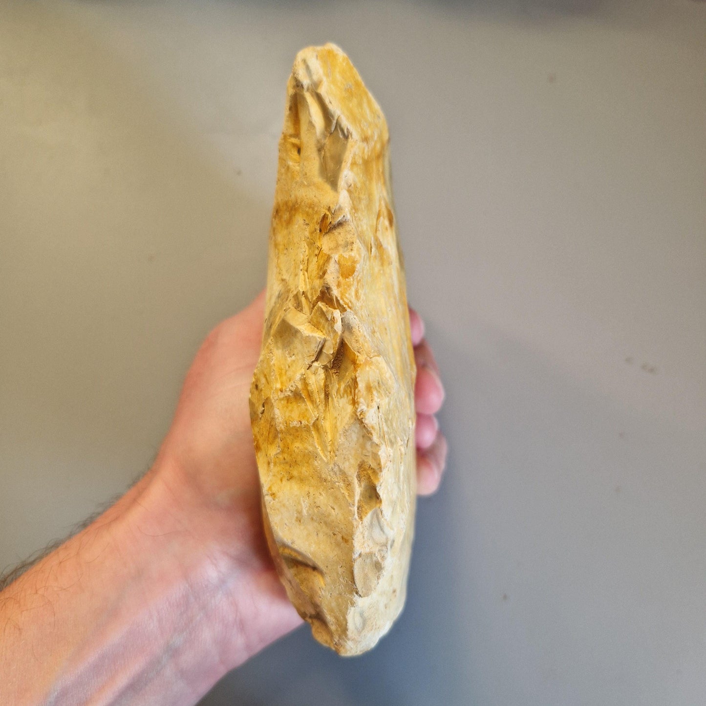 Huge English Lower Palaeolithic Flint Handaxe. Nr Dereham, Norfolk (Acheulean)