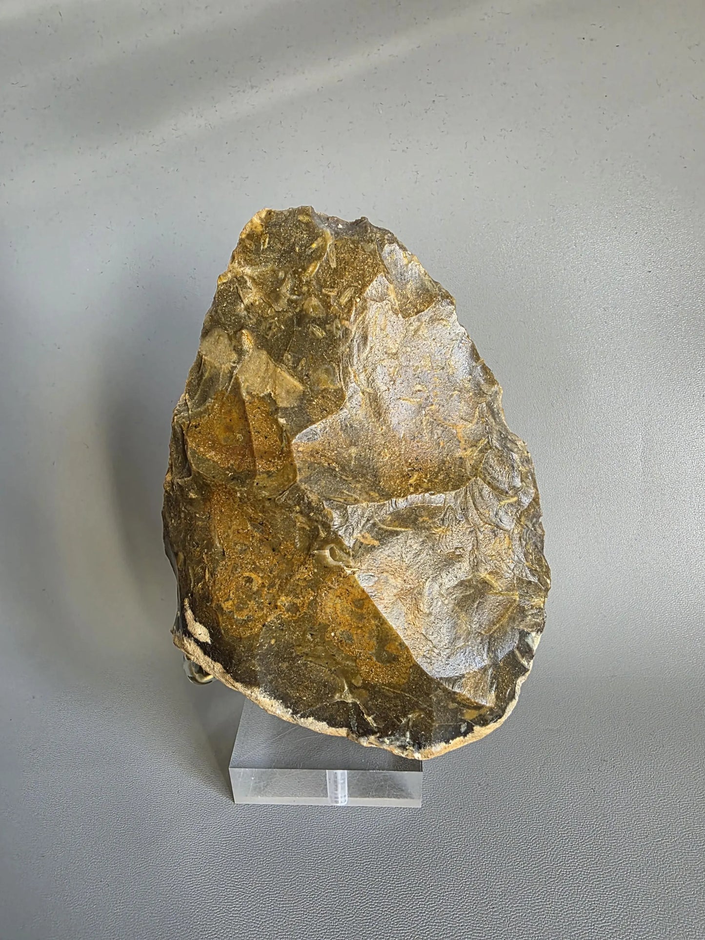 Museum Standard Lower Palaeolithic Flint Handaxe. From Saint-Même-les-Carrières, Charente- France. Acheulean Biface