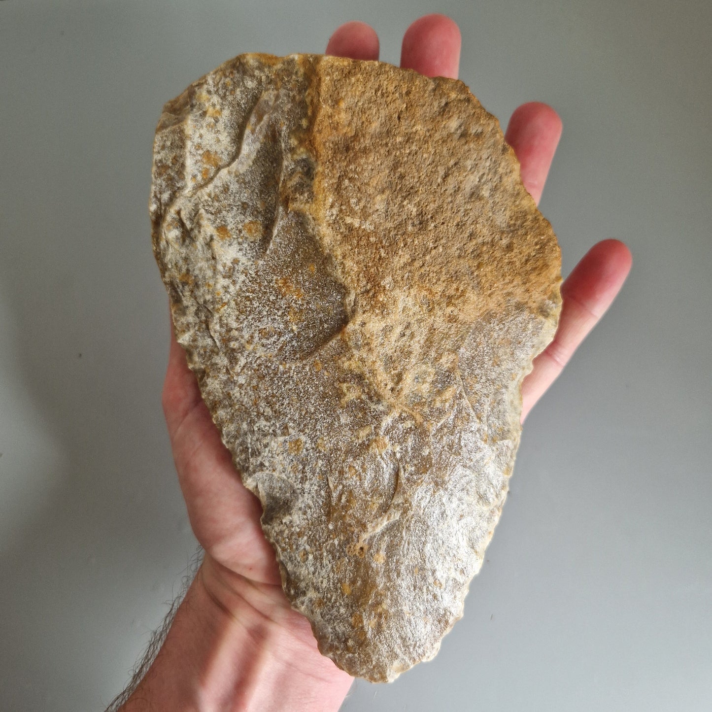 19cm Museum Quality Middle Palaeolithic Handaxe from "Graviers", De L'Aisne - France