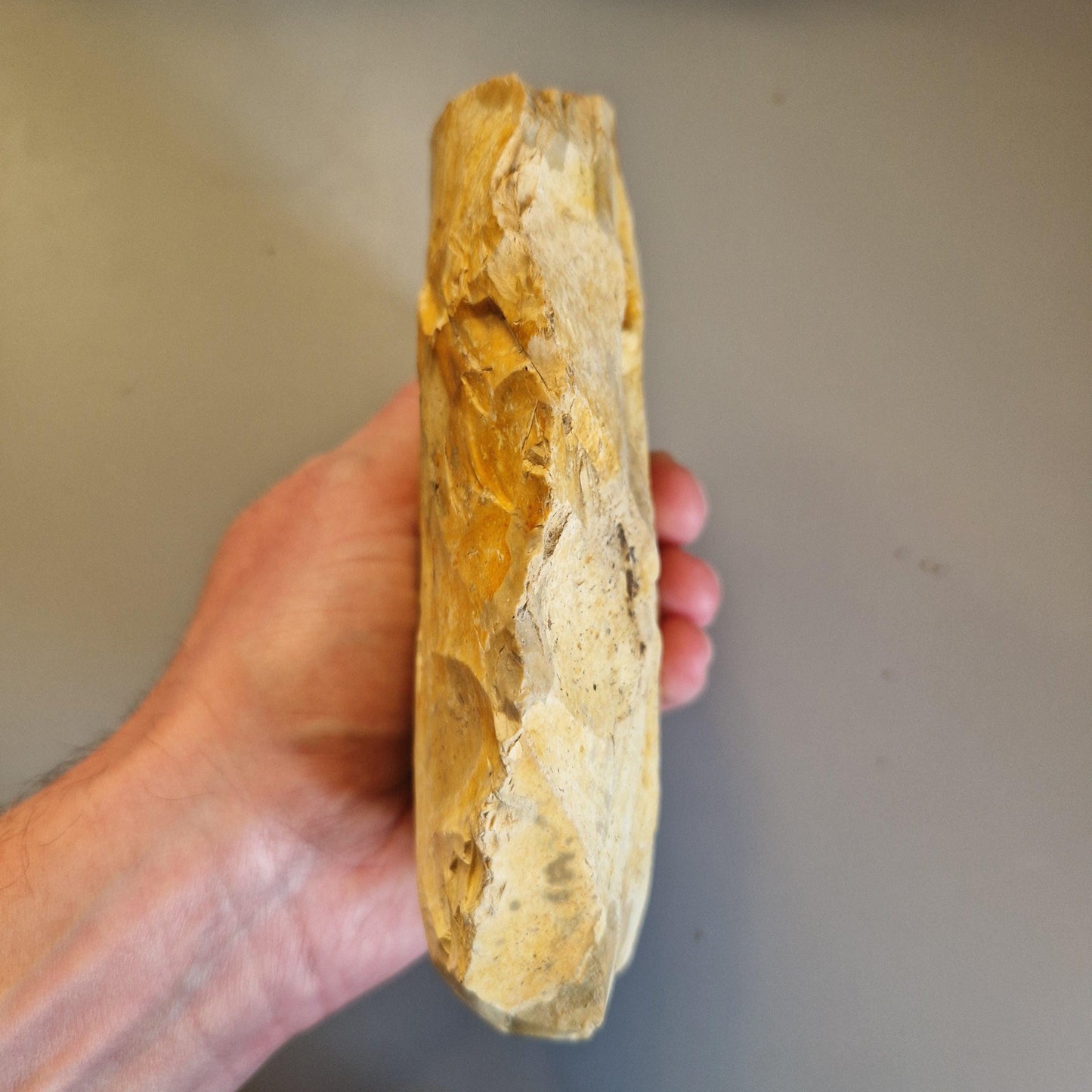 Huge English Lower Palaeolithic Flint Handaxe. Nr Dereham, Norfolk (Acheulean)