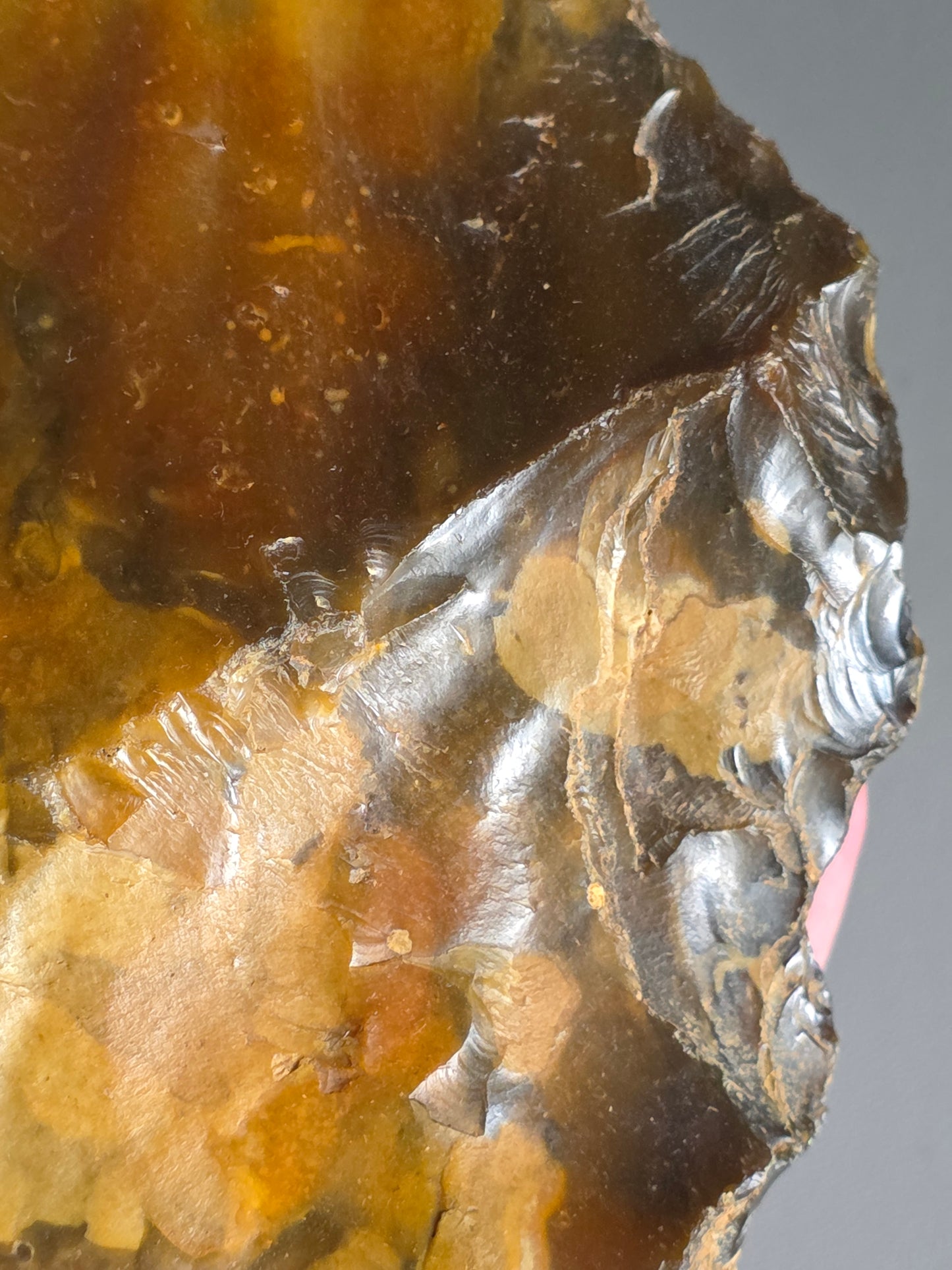Huge Museum Standard British Lower Palaeolithic Flint Handaxe. Found 1901 in Farnham, Surrey. Ex Captain Streatfield Collection